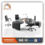 MT-25 Leather/PVC Cover Executive Table MDF Office Executive Wood Desk Set