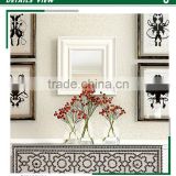 free samples printing non woven wallpaper, beige neat plain wall mural for shop , high quality wallcovering wholesale