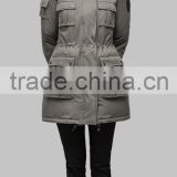 army design duck down jacket 2015 newest design winter ladies Parka gray warm thicken coat