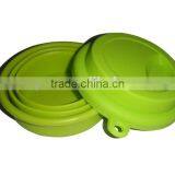 Travel Camping Folding Silicone Rubber Cup With Lid thumbnail-6