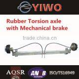 1000KG Rubber Torsion Axle With Disc Brake thumbnail-2