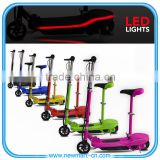Electric E Scooter Ride on Rechargeable Battery Scooters With Led Light