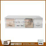 Beautiful Butterfly Storage Box With Four Drawers Wooden Long Box