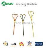 Good Quality Eco-friendly Heart-shape Pick Bamboo Pastry Pick thumbnail-1