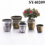 Indoor Round Plastic Custom Printed Flower Pot thumbnail-6