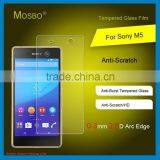Premium Explosion Proof Tempered Glass Screen Protector for SONY M5 9H 2.5D Arc Edge Clear Protective Screen Guard Film