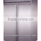 Upright Stainless Steel Fridge Double Long Door,kitchen Refrigerator