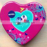 Promotional Heart Shape Tin Can for Candy Packing