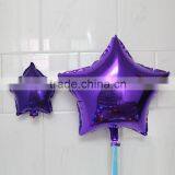 5 Inch Start Shape Pure Color Foil Helium Balloons for Birthday Supplies thumbnail-2