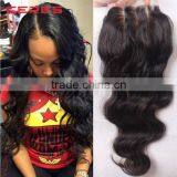 in Stock Virgin Hair Lace Closure, China Market 100 Human Hair Cheap Brazilian Hair Lace Closure thumbnail-2