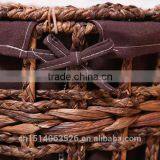 2015 New Arrival Set of 3 Maize and Water Hyacinth Weaved Laundry Hamper With Lining thumbnail-4