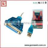 USB Printer Cable 25pins /USB Printer Cable/USB TO 1284 Adapter