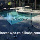 FRSTECH Eco-forest Wpc Swimming Pool Deck Tiles,Interlocking Waterproof Grooved Deck