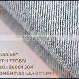 Black & White Yarn Dyed Fabric Linen Polyester Rayon Woven Twill Fabric for Pants thumbnail-2