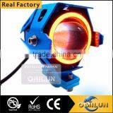 Factory Direct LED Motorcycle Headlamp With Angel Eye LED Driving Headlight Quality Choice thumbnail-2