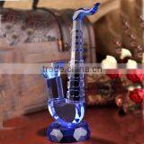 Crystal Bule Glass Saxophone Musical Instrument for Home Decorations & Gifts.crystal Saxophone Model thumbnail-1