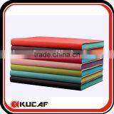 Print A5 Leather Notebook With Colored Edge