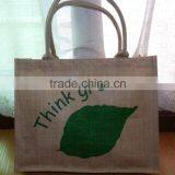 Grocery Tote Bag Eco Friendly Natural Jute Burlap Shopping Bag thumbnail-2