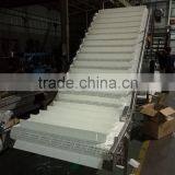 Food Grade 22% Percent Opening Modular Belt Climbing Conveyor