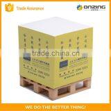 Wood Free Paper Cube Shape Non-sticky Notes Pad on Wooden Pallet thumbnail-1