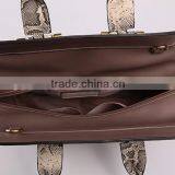3876 2016 Summer Collection Woman pu Synthetic Snake Skin Handbag Supplier thumbnail-5