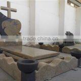 Best Selling Yellow Granite Madura Gold Tombstone