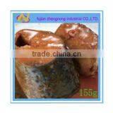 Cheap Food 155g Canned Mackerel Fish in Tomato Sauce(ZNMT0047)