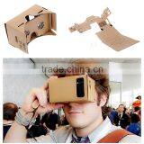 Virtual Reality VR Google Glasses Google Cardboard 3D Glasses for Mobile Phone 5.0 Screen + Adjustable Head Mout Strap Belt thumbnail-3