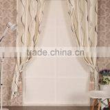 100% Polyester Curtain Glossy Black Out With Hot Stamping Silver Print Flocking Grommet Curtain Panel thumbnail-1