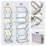 Portable Z Shape Brochure Stand Display for Exhibition Show