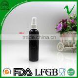 Boston Round Empty Clear 120ml Spray PET Bottle for Perfume Packaging