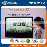 Transparent lcd screen with HDMI and USB;Size 22",46"