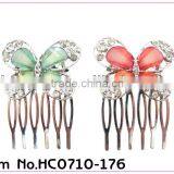 Hot Sale!!!silver Titanic Butterfly Hair Combs thumbnail-1