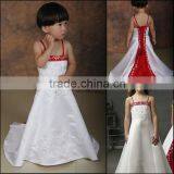 FF0012 Red and white baby girl princess dresses cinderella flower girl dresses