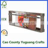 Wall Mounted Wood Magazine Book Display Rack Shelf Showroom Display Shelf