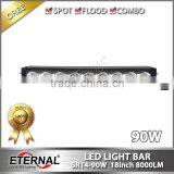 18in 90W Led Light Bar Curved Single Row Slim for 4x4 4WD Wrangler Rubion Radius Working Lamp thumbnail-2