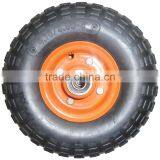 10 Inch 4.1/3.50-4 Heavy Duty Solid Rubber Wheel for Hand Trucks, Tool Carts thumbnail-2