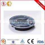 Heat Resistant Disposable 3-compartment Food Container Lunch Box , Noodle Box , Meal Box