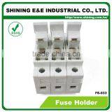 FS-033 600V DC AC 32A 3 Pole 10x38 Cylindrical Fuse Holder thumbnail-6