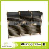Oak Triple Laundry Sorter thumbnail-1