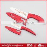 4"+6" Ceramic Knife With Metallic Paint Handle Kitchen Knife Set & Knife Plastic Sleeve thumbnail-1