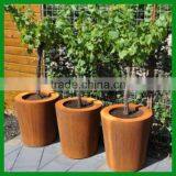 FO-9C01 Cone Type Corten Steel Plant Pot thumbnail-1