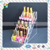 2015 Custom High Clear Acrylic Nail Polish Holder Simple Design 5 Stairs Acrylic Nail Polish Display Acrylic Nailpolish Stand thumbnail-5