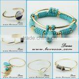 High Quality Fashion Bohemian Artificial Semi-precious Stones Turquoise Bracelet thumbnail-1