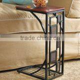Geometric Design Tabletop Nightstand TV Book Tray Furniture Side Sofa End Table thumbnail-1