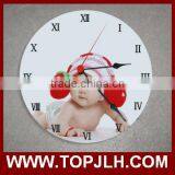 30 cm Glass Wall Clock DIY Sublimation Photo Printing Clock thumbnail-4