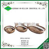 Hand Woven Natural Material Wicker Wholesale Bread Basket thumbnail-2