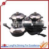 Korea Eco Die-cast Aluminum Ceramic Colour Cookware Set With Induction Bottom thumbnail-2