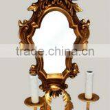 FA-296P-01 Antique Gold Iron Metal Indoor Hanging Wall Bracket Light thumbnail-1