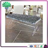 Luxury Bedroom Furniture Soft Cover Clear Lucite Bench Plexiglass Sex Sofa Chair With Acrylic Legs thumbnail-3